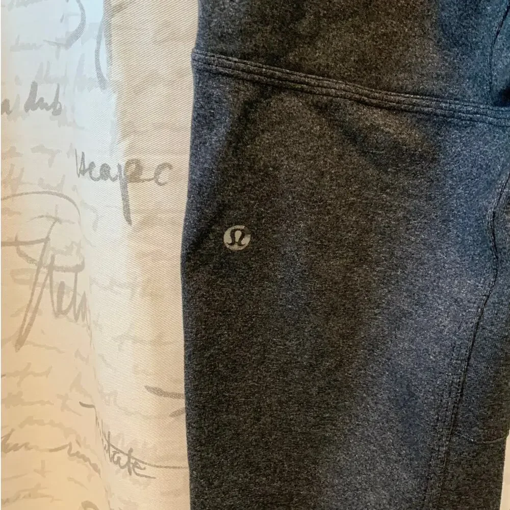 Lululemon City Sweat Heathered Grey Drawstring Joggers - Comfy Activewear- M - Picture 4 of 4
